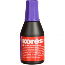 Штемпельная краска KORES 27 мл фиолетовая, спиртовая основа